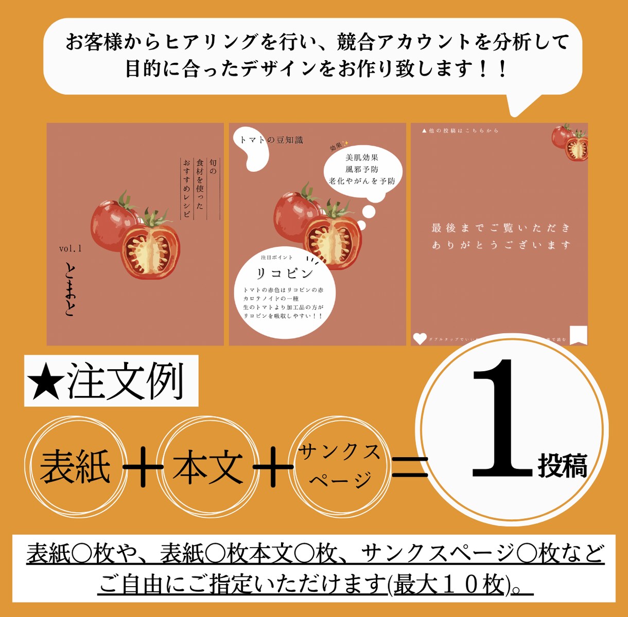 Instagramのフィード投稿画像を作成します 女性向け｜インスタグラム画像作成テンプレート作成します！！ イメージ8