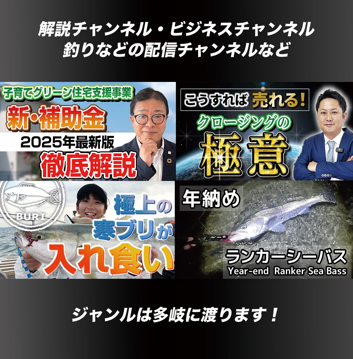 目立つサムネイルを作成します クリック率向上に貢献！1枚でも複数でもお任せください！ イメージ4