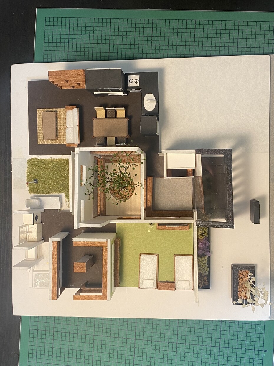 建築学生の1/50の模型を作ります インテリアの提案をして頂ければ簡素に仕上げます1つ500円 イメージ3