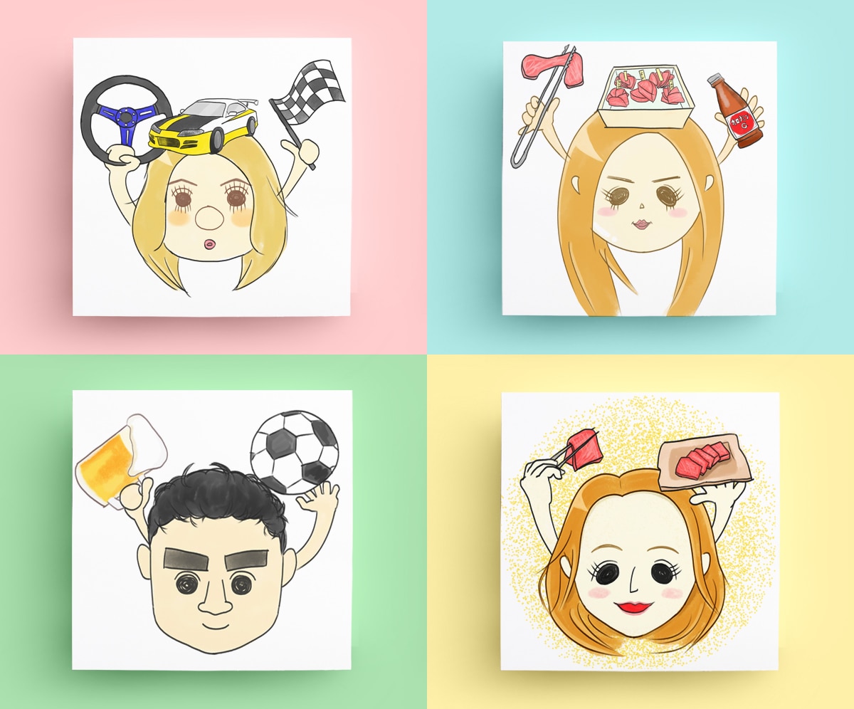 新ジャンル！想像似顔絵描きます あなたの顔、写真を見ずに似顔絵にします！ イメージ5