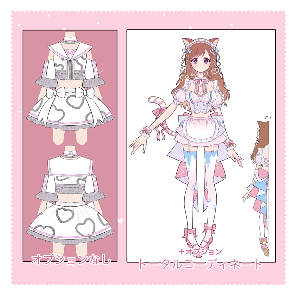 かわいい衣装・キャラクターデザインします キャラクター、Vtuber、ステージ、衣装のデザイン考えます イメージ2