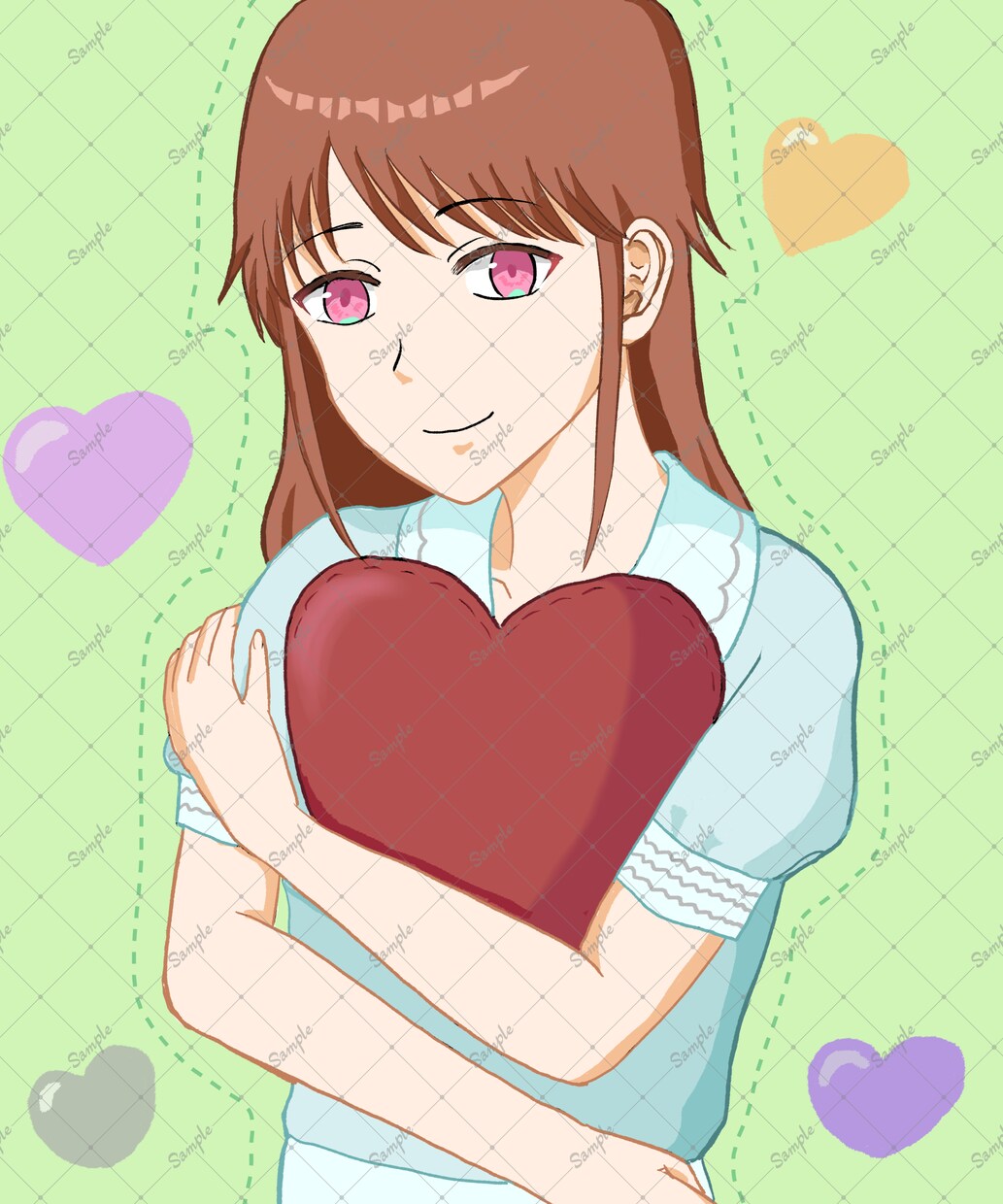 一枚絵イラスト描きます あなたのオリジナルキャラクターやVtuberを描きます イメージ2