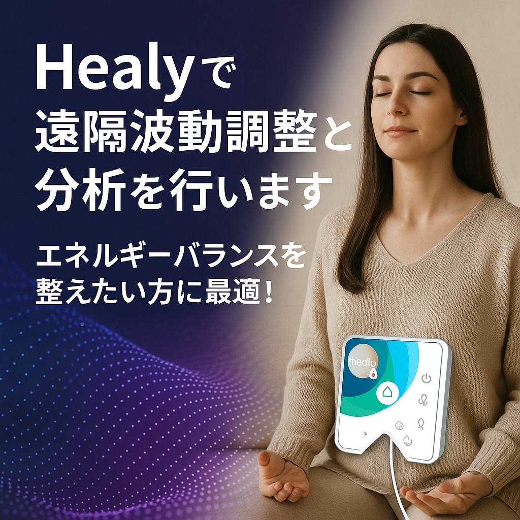 Healyで遠隔波動調整と分析を行います エネルギーバランスを整えたい方に最適！ イメージ1