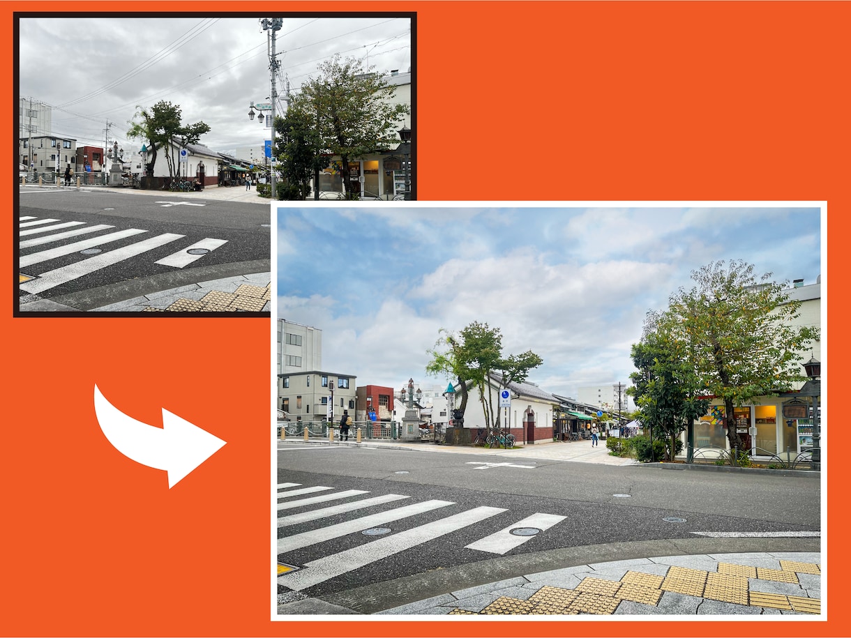 外観写真の不要物をきれいに消去します 最安で外観写真の不要物を丁寧に消去し、建物魅力を引き出します イメージ1