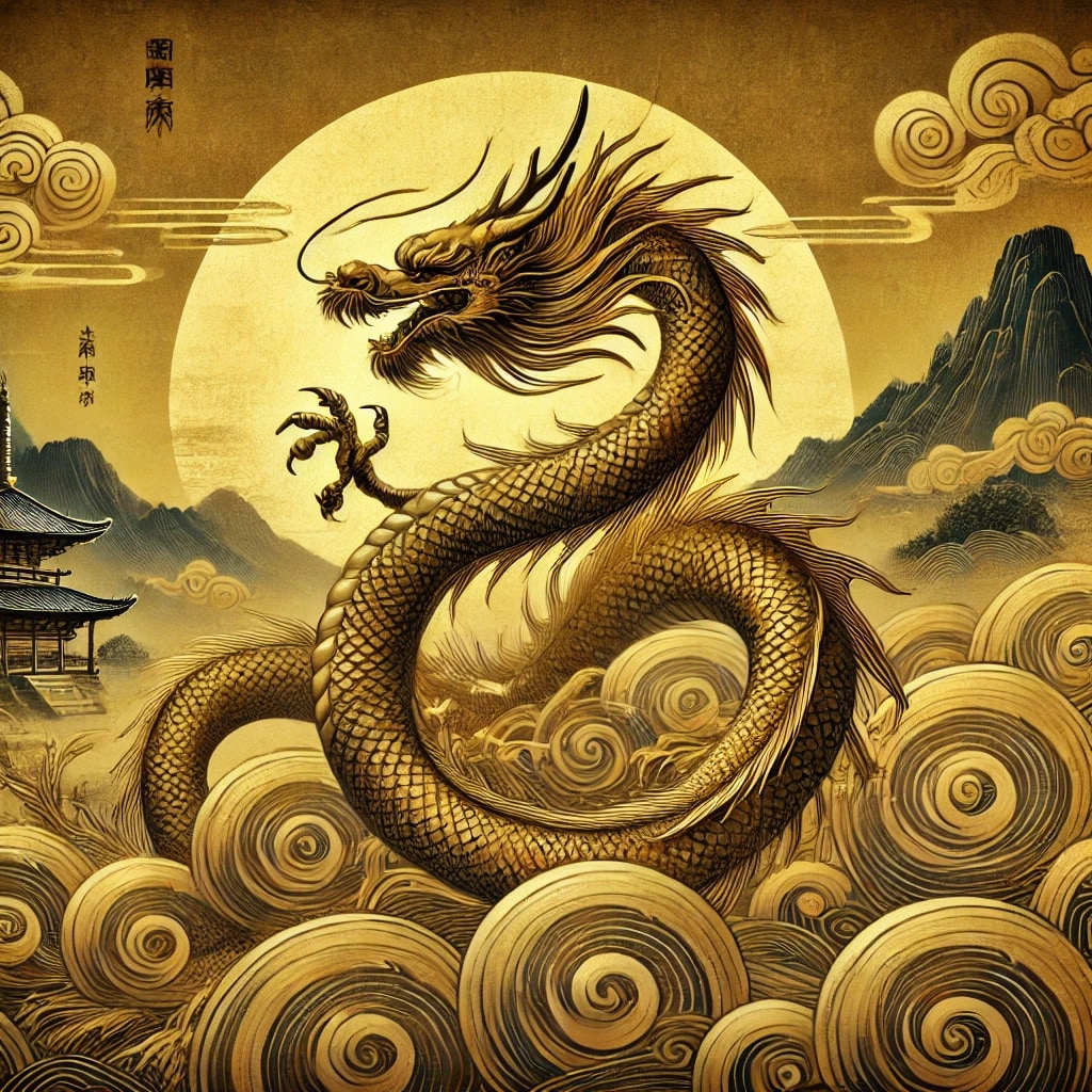 金龍＆黒龍縁結びと【大富豪直伝】金貨の大魔術します 財運・くじ運・高額当選・臨時収入を呼びこむ強力双龍神の力 イメージ7