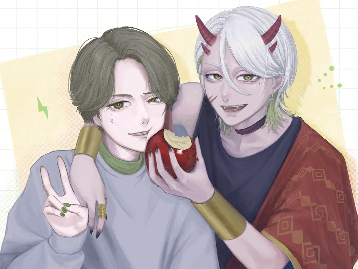 繊細な厚塗りで目を引く一枚絵作成します アイコンや配信背景、MVイラストに。無料オプションも豊富 イメージ5