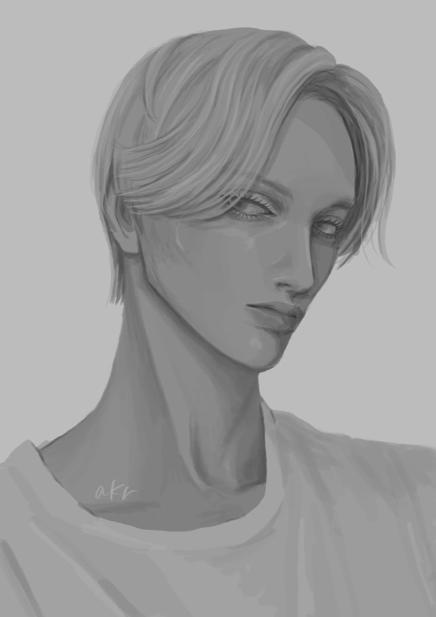 ご自身をイラスト化！モノクロ人物描きます リアル系イラスト/オシャレなアイコンにしたい方へ◎ イメージ2