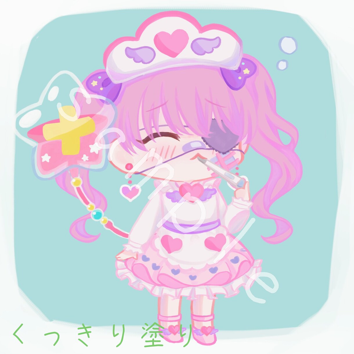 可愛いミニキャラ描きます アバター等も◎！可愛いミニキャラのアイコンをお描きします イメージ3