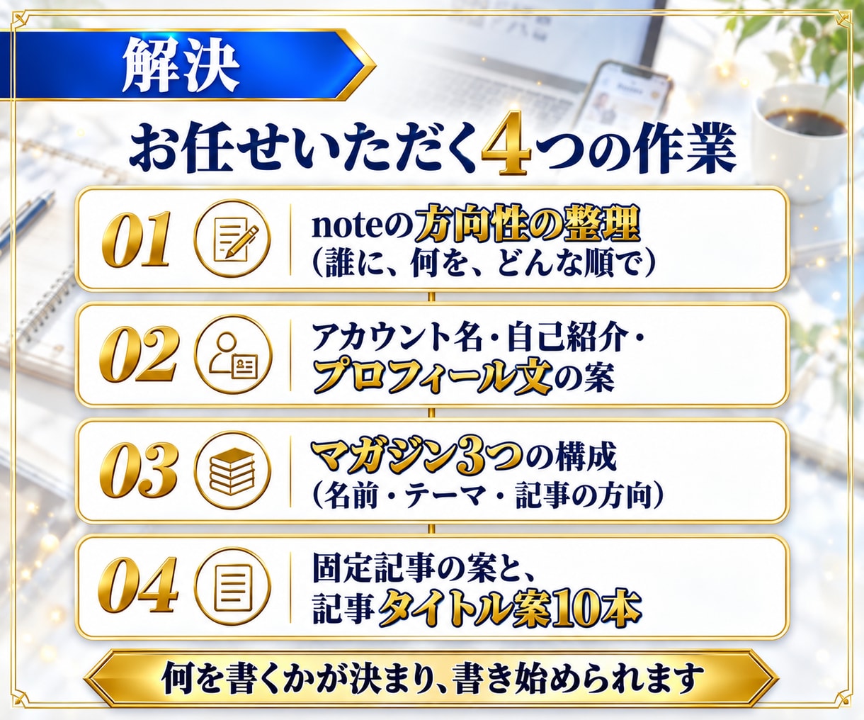 3マガジン設計！noteの全体像を一式作成します プロフィール・マガジン構成・固定記事案まで、資料で整理 イメージ4