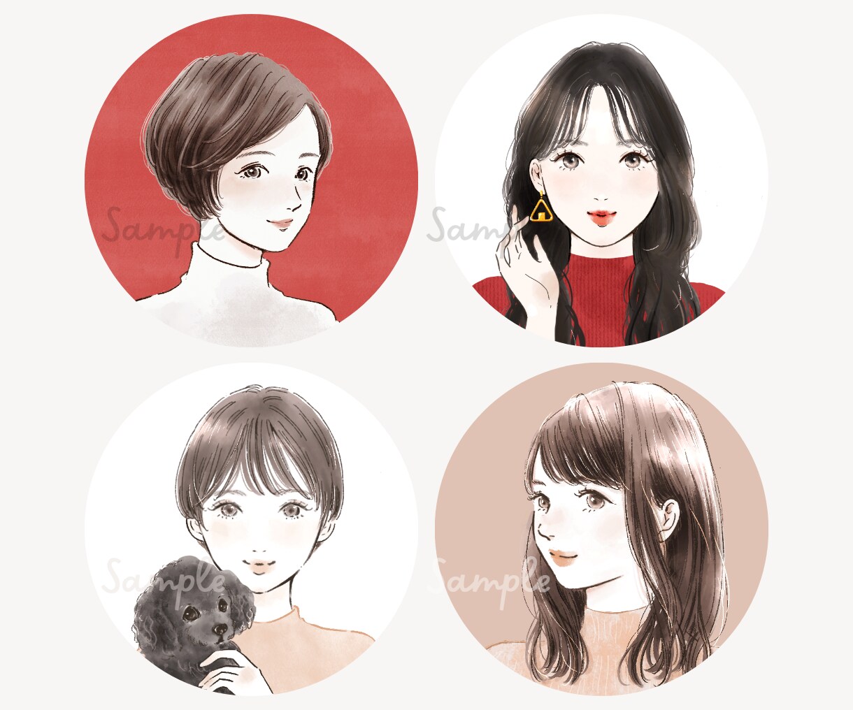 フォローされる♡目を引くアイコン・挿絵お描きします 顔出しなしでも「自分らしさ」を表現☆埋もれないアカウントに♪ イメージ3