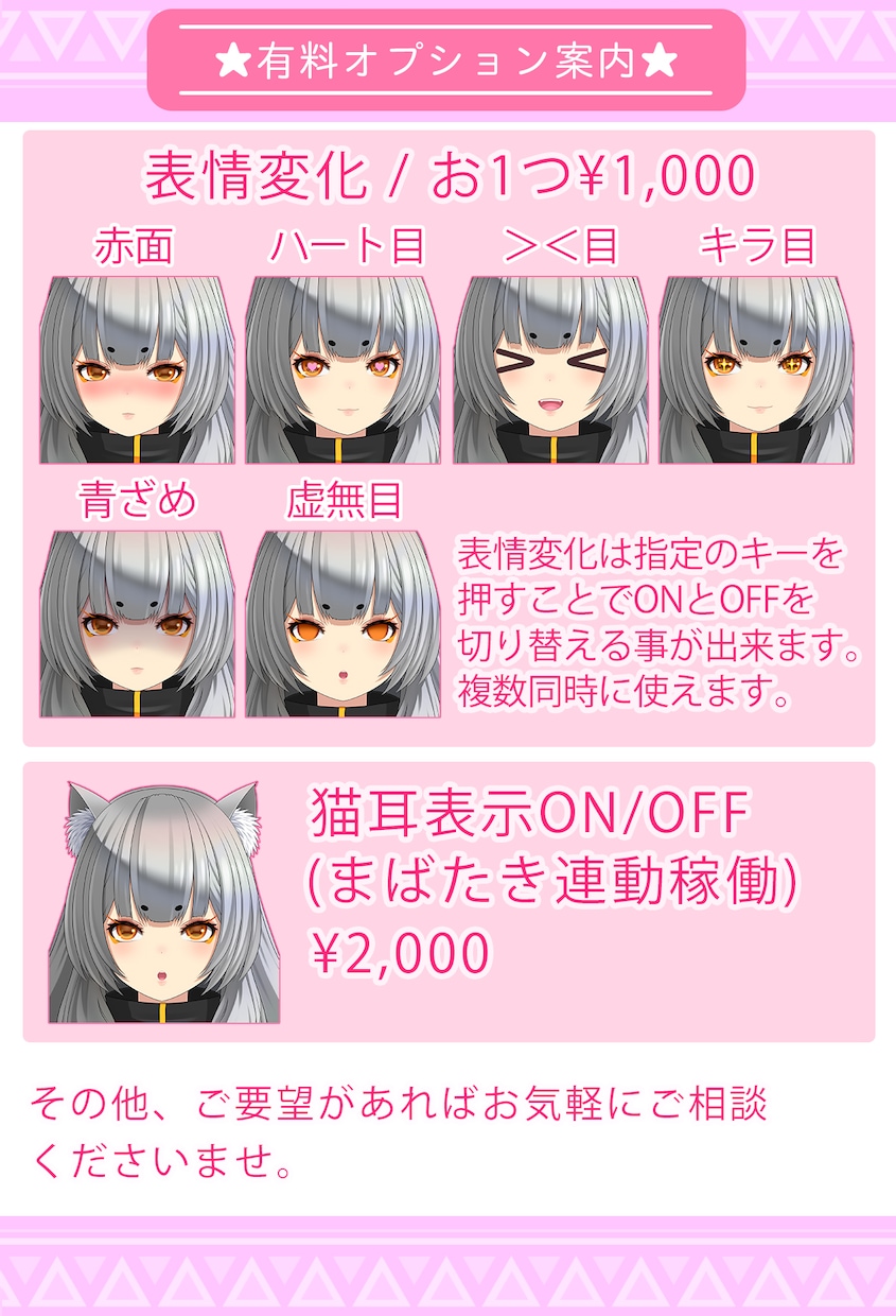 Vtuber用キャラデザ～モデリングまで作成します 高品質・イラスト＆モデリングを一括作成 イメージ5
