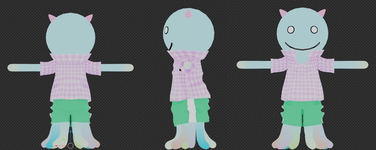 Blenderでモデリング制作します ゆるキャラ、ミニキャラ簡易特化版です。（依頼はどちらでも可） イメージ4