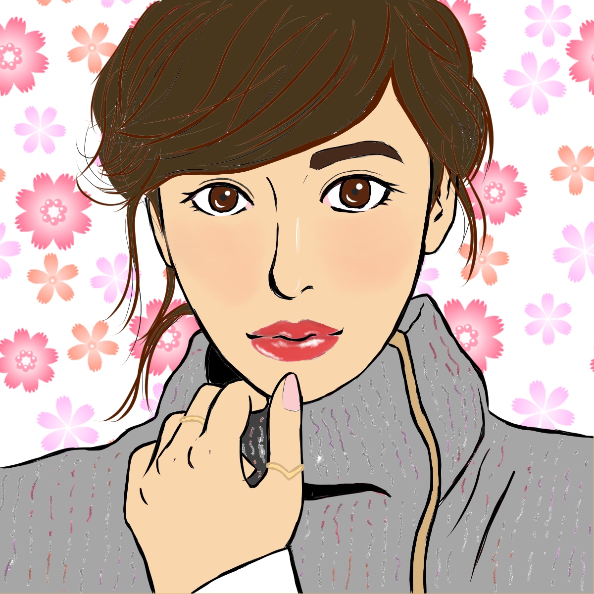 恋人や家族との想い出写真をイラストにします 想い出を世界に１つだけのものに イメージ2