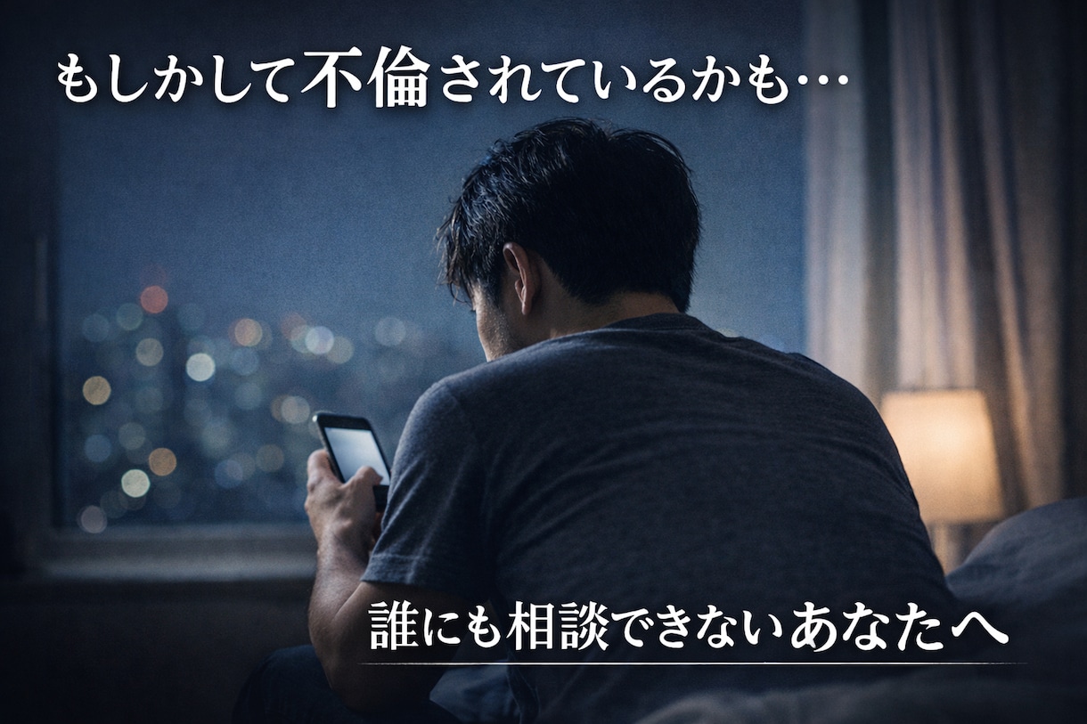元妻に不倫された当事者が対応します 不倫されているかも…と悩む男性の話を聞き、経験を共有します イメージ1