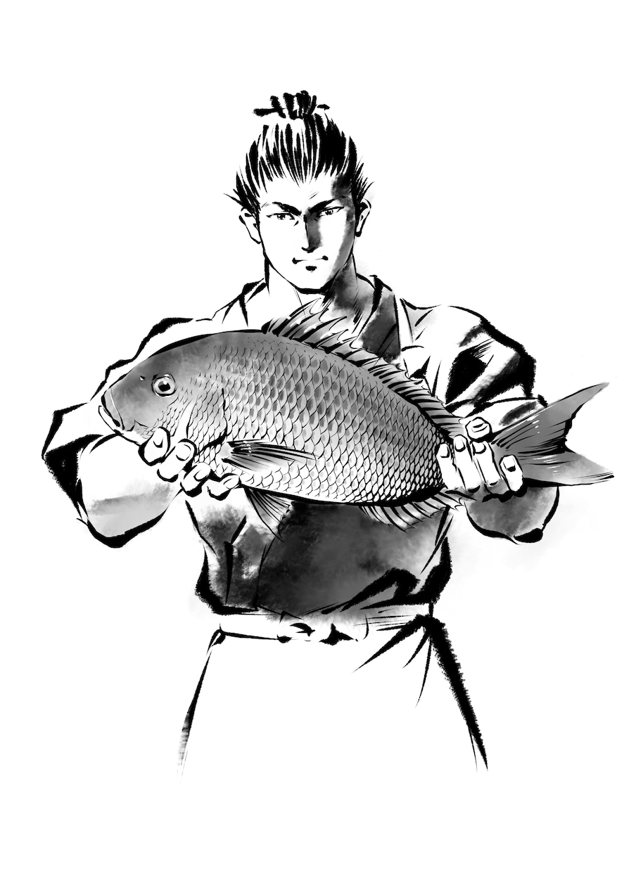 墨絵風イラスト制作いたします 重厚感のある世界観を表現します。サムライ、武士、時代物など イメージ6
