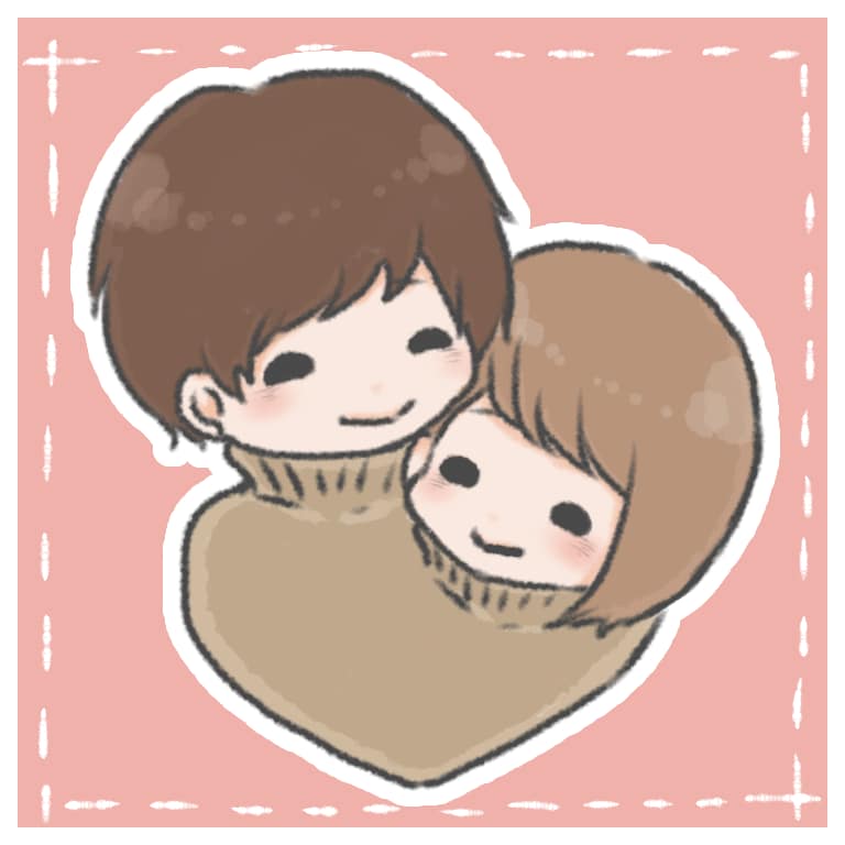 カップル、記念日、誕生日等のイラスト描きます 小さなプレゼントにいかがですか？？ イメージ1