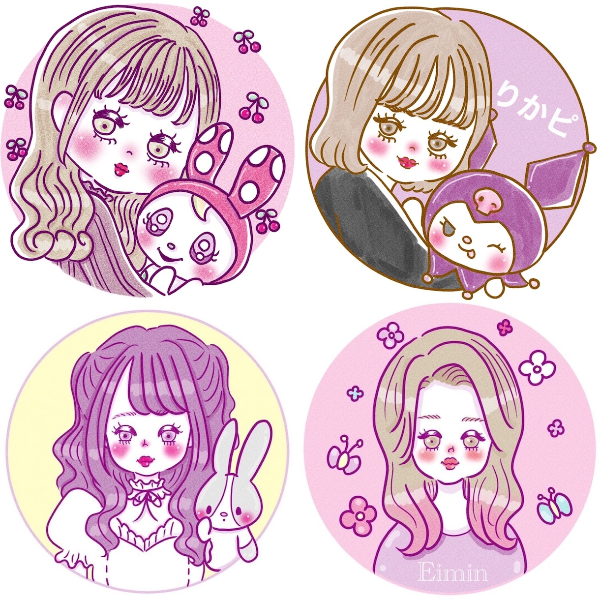 SNSのアイコン用似顔絵描きます SNSのアイコン用に可愛いイラスト描きます！ イメージ2