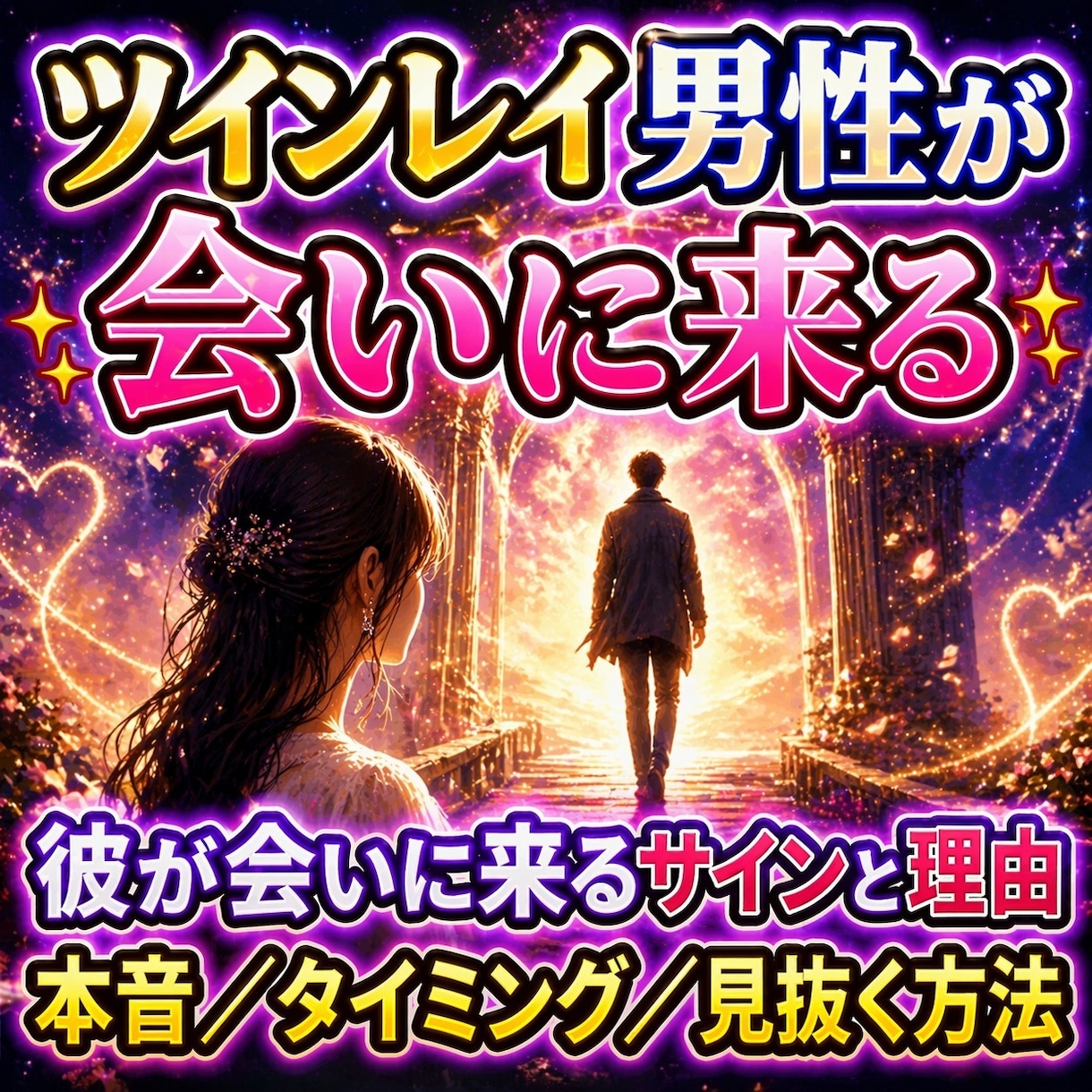 ツインレイ診断　強制縁結びで運命の人か？占います 運命の人と魂の出会い霊視透視で、電話鑑定【連絡引き寄せ】祈祷 イメージ1