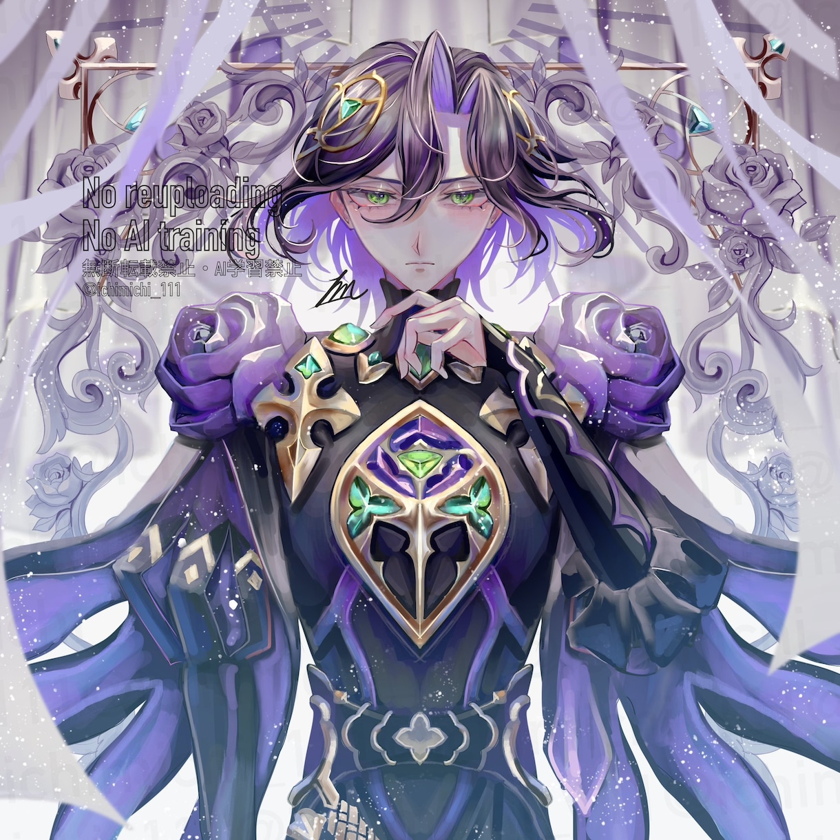 キラキラした豪華な印象の一枚絵を描きます 誕生日イラストや表紙、MVイラストなど幅広く対応いたします イメージ4