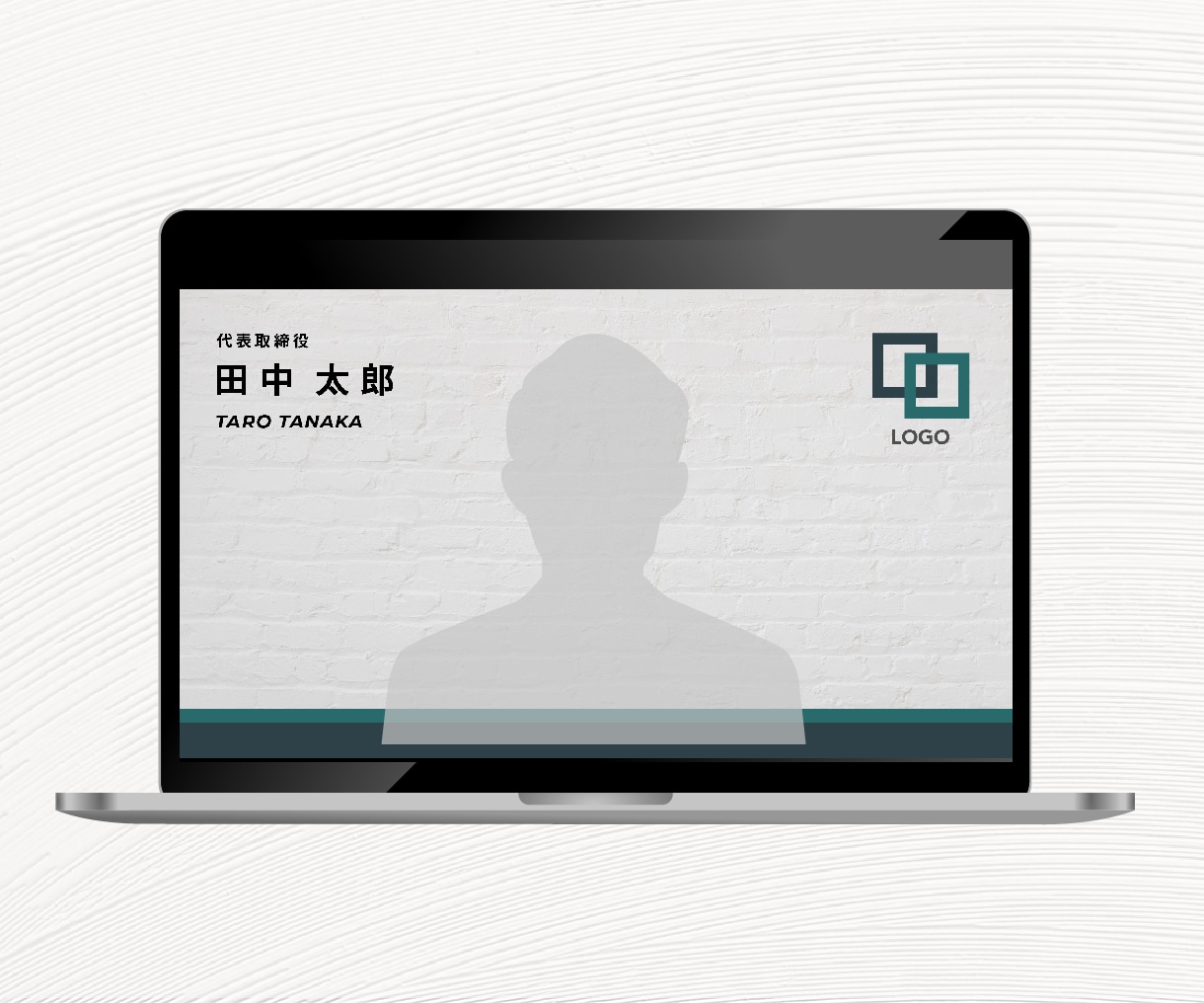 シンプル・好印象なZoom背景作成します あなたのお人柄や、会社のイメージに合わせてお作りします！ イメージ3