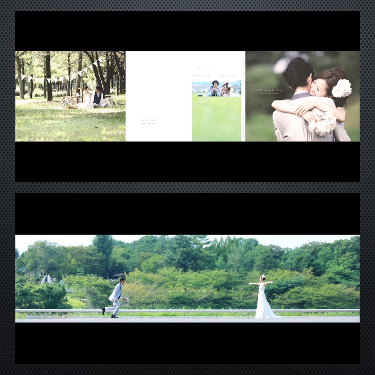 写真が10枚も入る表現自由な最新三面台紙を作ります 出産記念・七五三・成人式・結婚式にピッタリ！ イメージ8