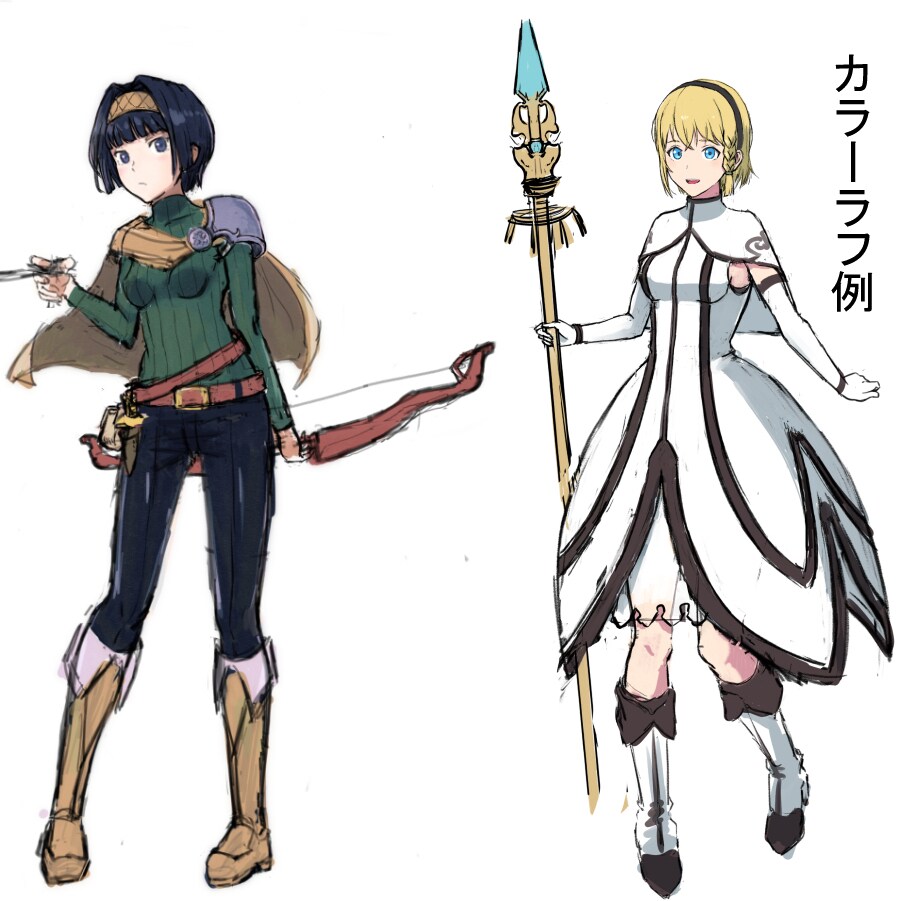 ゲーム等の立ち絵、顔グラを作成します オリジナルキャラクターのイラスト作成 イメージ5