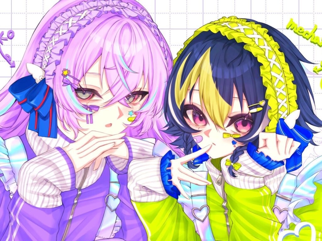 ちゅるちゅるでかわいいイラスト制作致します 歌ってみたのサムネや一枚絵等お描きします。 イメージ1