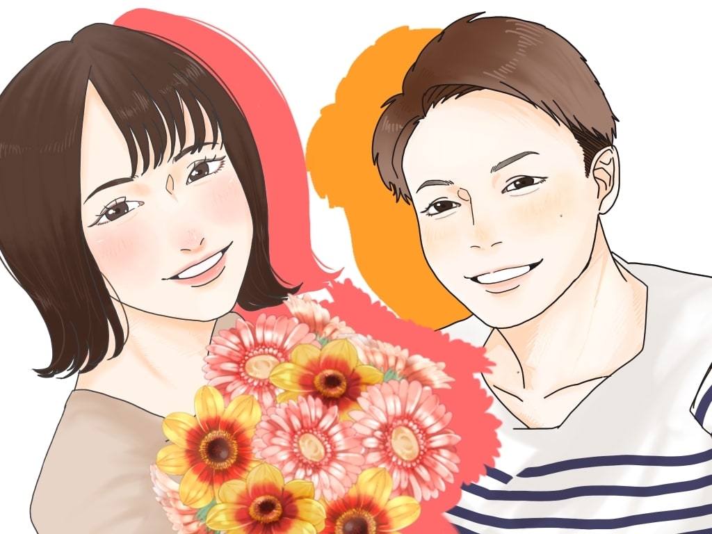 大切な記念日に！似顔絵イラスト作成します お祝いする気持ちをイラストにします✨ イメージ1