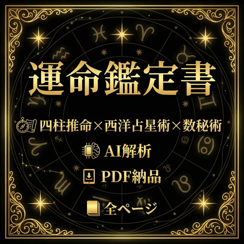 初回限定ワンコイン！【高精度人工知能】占いします 運命は、計算できる。 占術2000年の叡智 × 超学習AI。 イメージ1