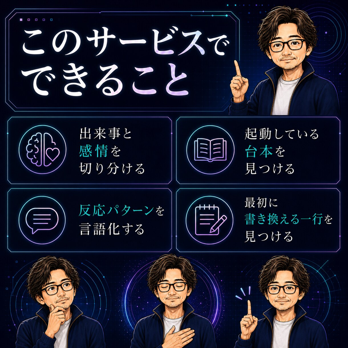 悩みを現実デバッグログ化します 元SEが感情と思考のクセを文章で整理します イメージ4