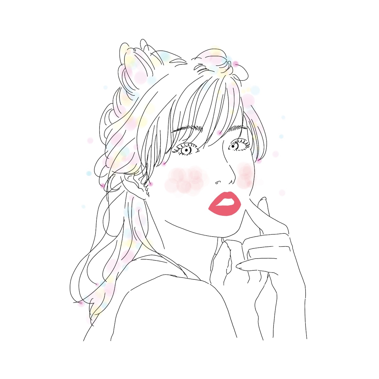 アイコンイラスト描きます SNSアイコン.カップル.プレゼント用のイラスト描きます イメージ2