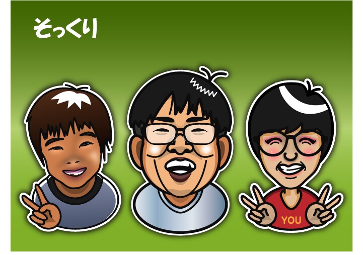 自然な可愛さのイラスト、似顔絵を描きます プロのCGデザイナーが描くカワイイ、そっくり似顔絵＆イラスト イメージ2