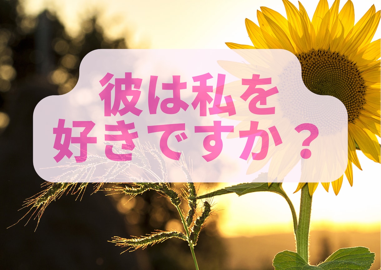 恋愛☆】彼の気持ちがわかる安心納得の恋愛鑑定します 鑑定結果にかかわらず、仲良くなれる方向へサポート致します！ イメージ6