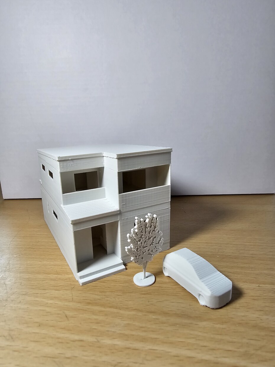 ３Dプリンターにて1/100住宅モデルを制作します 住宅の新築・設計時の打合せ、新築祝いなどの贈答品などに イメージ10