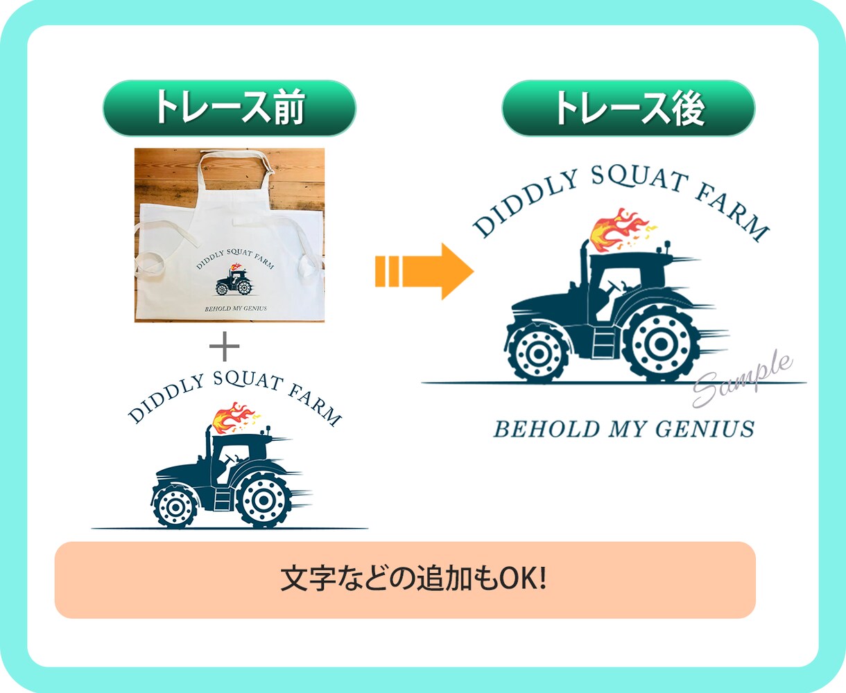 手書きイラスト・ロゴ・画像のトレース制作いたします 商用OK！かっちり綺麗なaiデータにトレースします！ イメージ5