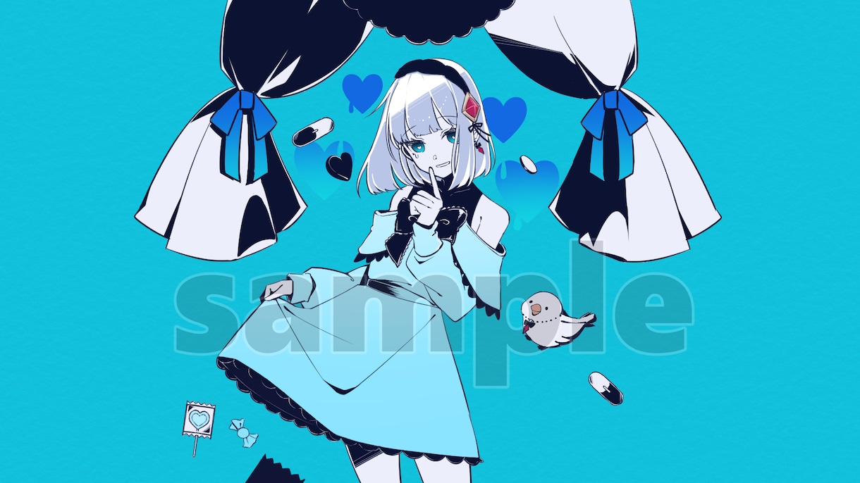 歌ってみた等の動画用サムネお描きいたします 歌ってみた等に使えるイラスト作成いたします。 イメージ2