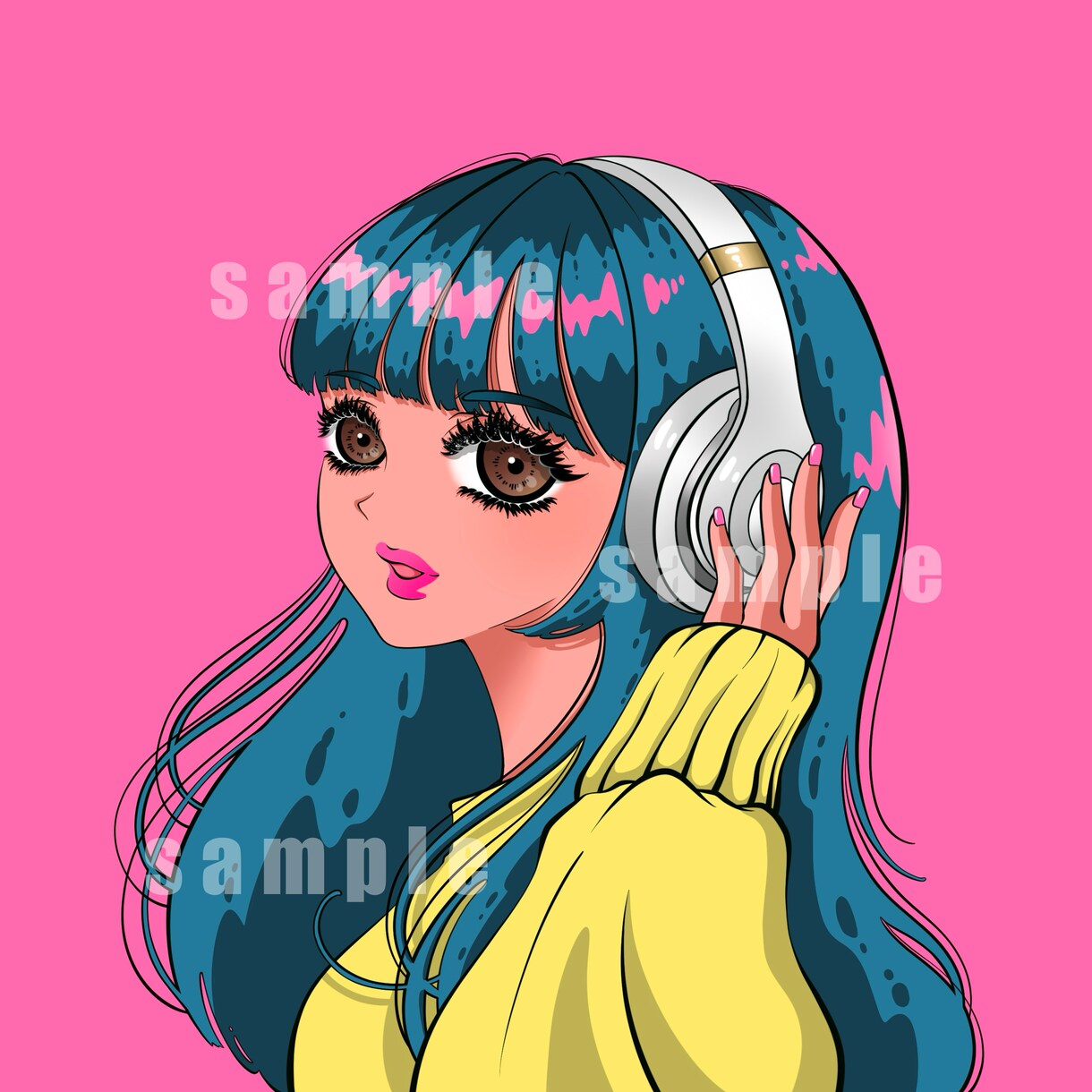 可愛くてお洒落なアイコン・イラスト描きます 見た人の印象に残る◎クオリティが高い一枚をお作りします^^ イメージ9