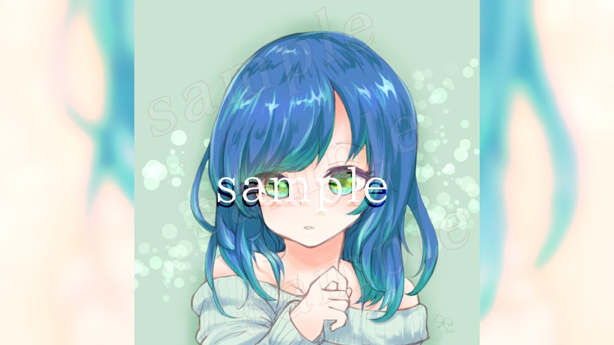 好きなキャラで！やわらかい雰囲気のアイコン描きます 現役絵描きの得意分野！デジタルすぎないパステルカラーイラスト イメージ2