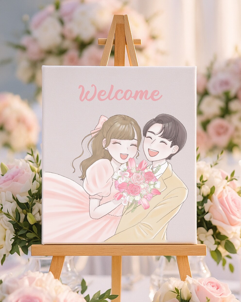 ウェルカムボードに使える可愛いイラスト描きます ウェルカムボード、プレゼント、スマホの壁紙にできます。 イメージ1