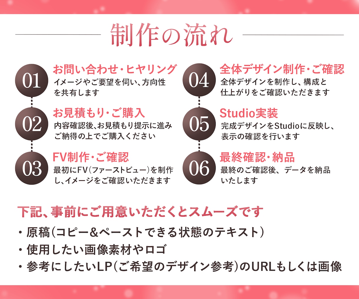 3名様限定★読み進めたくなる女性向けLP制作します STUDIO実装まで可能｜伝わる・選ばれるLPを作成します イメージ10