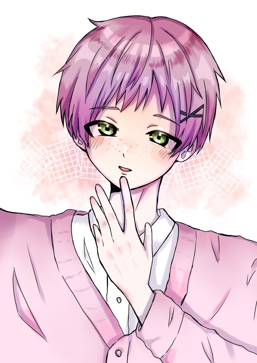 SNSなどで使えるかわいいアイコン描きます 私の絵柄のかわいらしさが溢れる胸上正面イラストを描きます イメージ1
