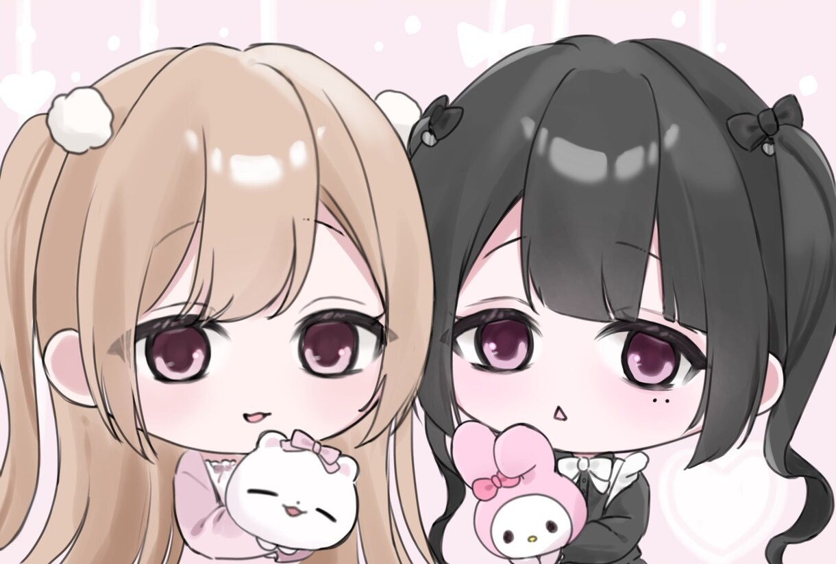 かわい子ちゃんたち描きます なんの用途にも使っていただけますჱ̒ᴗ ̫ ᴗ ̳ イメージ5