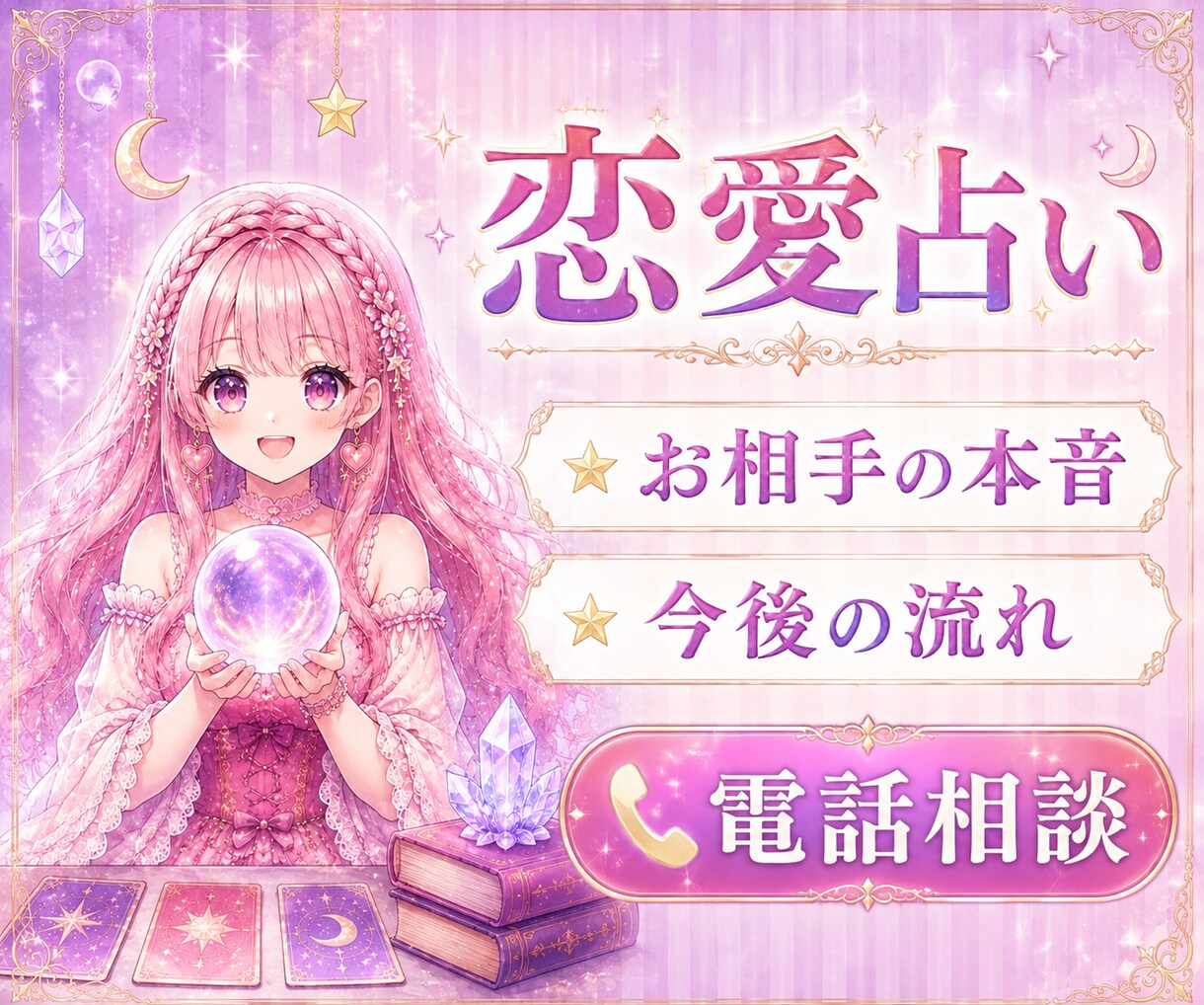 恋愛占い♥️お相手の本音・今後の流れを占います 片思い・復縁・複雑恋愛・遠距離恋愛・結婚・夫婦関係 イメージ1