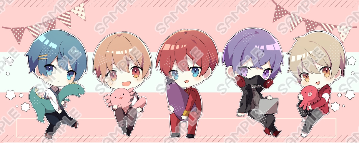 かっこよくてかわいいイラスト！製作します SNSで使用するアイコンやヘッダーにお困りの方 イメージ5