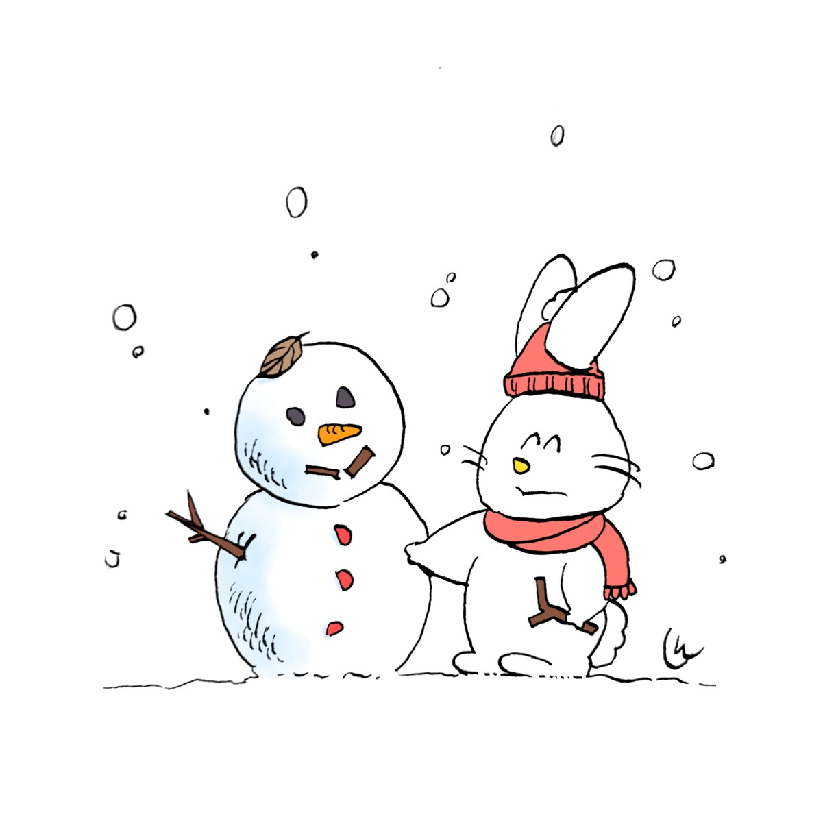 ほんわか手描きのアイコンや挿絵を描きます SNSや挿絵などに！優しい雰囲気のイラストを制作します イメージ6