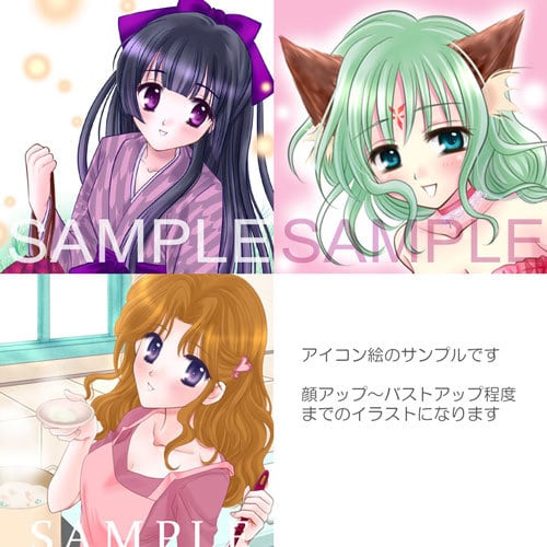 美少女アイコン描きます あなた好みのオリジナル美少女アイコンを作ってみませんか？ イメージ2