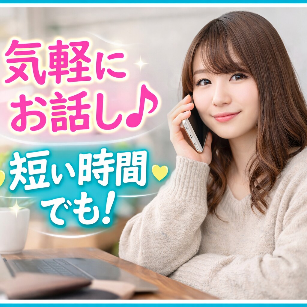 急に話したくなったとき、気軽にお聞きします 感情を揺さぶられたとき、すぐに話してスッキリしましょう イメージ1