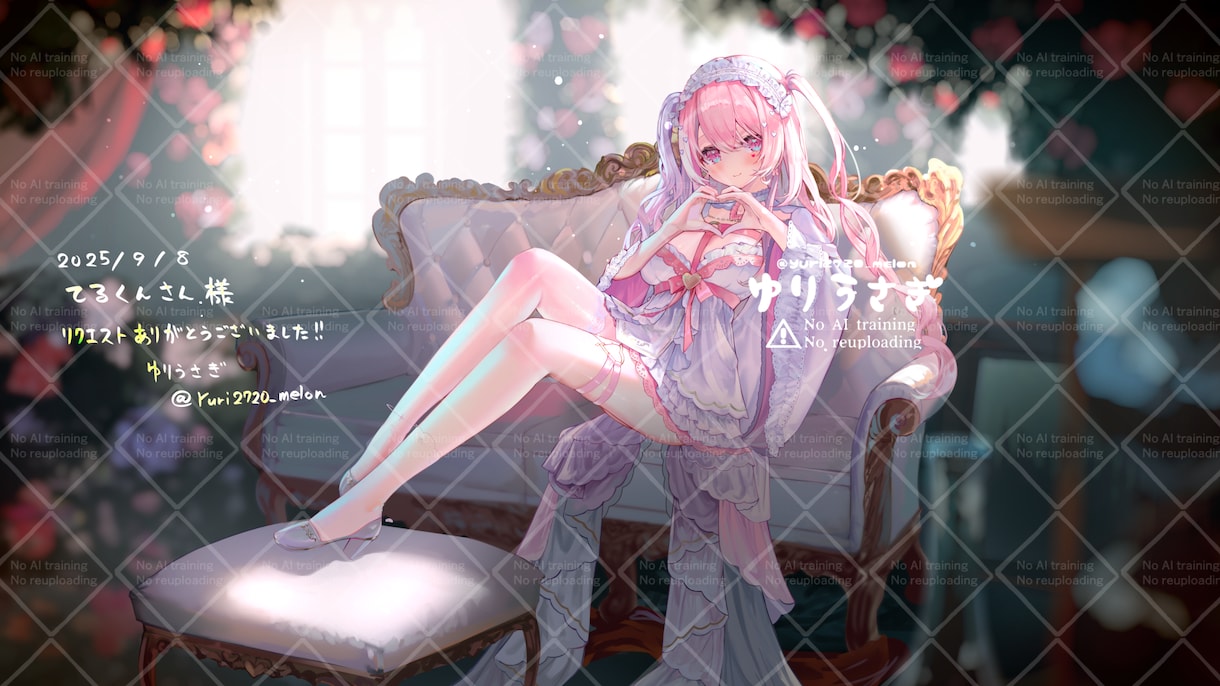 綺麗で可愛い女の子イラスト、描きます SNSや配信、動画向けイラストなど イメージ1