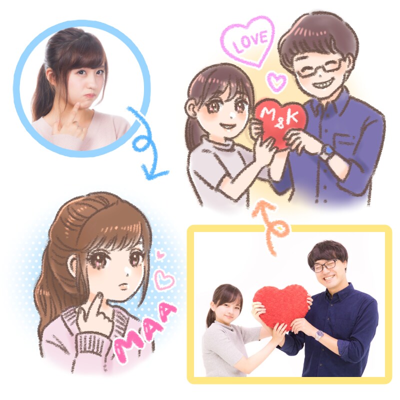 可愛いSNS用のアイコン制作します ★商用可能の似顔絵イラストを制作致します イメージ2