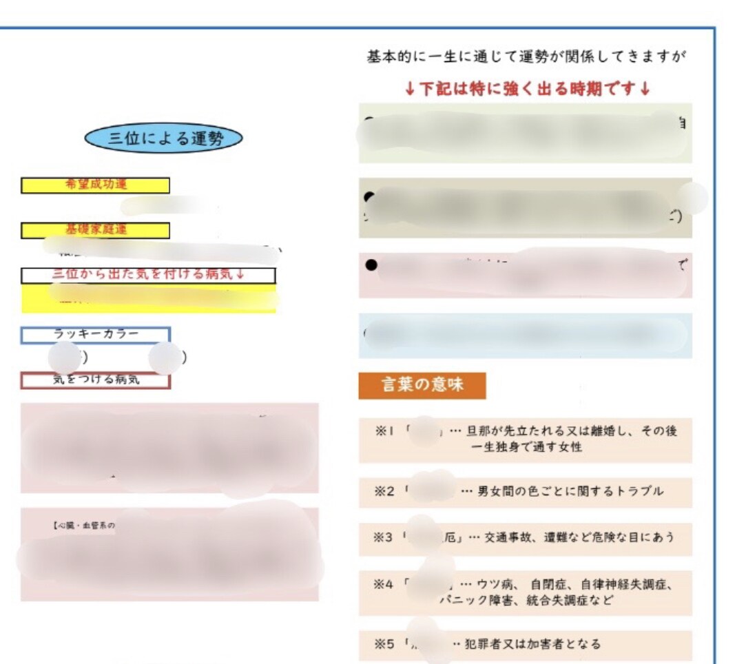 本格姓名診断☆★深くあなたを紐解きます 性格、健康、離婚、子ども、旧姓に戻すか等の悩みも診断します イメージ6